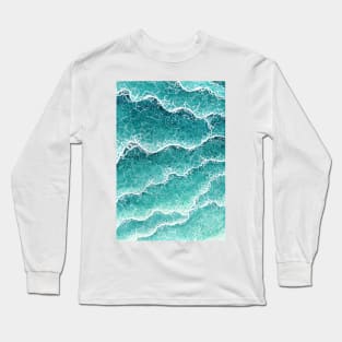 Wave pattern painting Long Sleeve T-Shirt